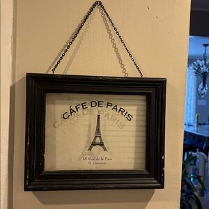 Café glass wall decor